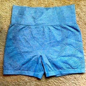 Light blue marl workout shorts